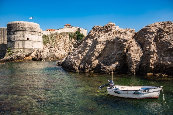 rocks in Dubrovnik